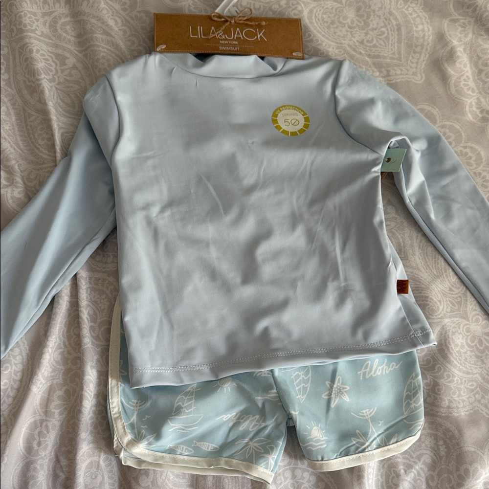 Lil & Jack Light Blue Kids Swim Set